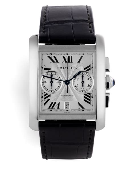 cartier tank chronograph watch